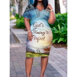 Women'S Plus Size Christian Faith-Inspired 