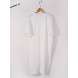 Plus Size Women's Faith Dress - 100% Breathable Short Sleeve A-Line Dress with 