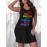 Plus Size Oversized Nightdress - -Themed Comfortable Bed Dress with Round Neck Short Length, Sleeveless Machine-Washable Clothing for All-Season Use, Inclusive Bedgown for & Casual Wear