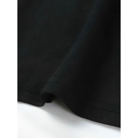 Plus Size Women's Christian Faith Dress - V-Neck Short Sleeve Church Dress with Verse Prints, Casual Loose Fit Short for Worship, Wedding Guest & Casual Attire (No Padding/)