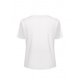 Fashion Letter Anime Print Women's Round Neck T-Shirt, Simple Design, Comfortable and Breathable, Versatile Essential, Suitable for Daily Casual Wear, Showcasing Natural and Elegant Style, Local Shipping