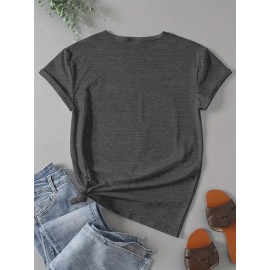 Women'S Casual Short Sleeve T-Shirt - 