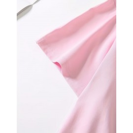 Fashion Letter Anime Print Women's Round Neck Pure T-Shirt, Simple Design Comfortable Breathability for Casual Wear Versatile Natural Style Summer Party Essential Local Shipping, Japanese Style Clothes Women