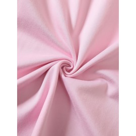 Fashion Letter Anime Print Women's Round Neck Pure T-Shirt, Simple Design Comfortable Breathability for Casual Wear Versatile Natural Style Summer Party Essential Local Shipping, Japanese Style Clothes Women