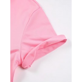 Built-in 1950s Women'S T-shirt Comfortable Fit