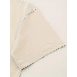 Local delivery - One piece Women's printed T-shirt -100% casual round neck short sleeved top with rugby elements, breathable and comfortable, suitable for match days, parties and daily wear, machine washable, all season casual clothing - perfect for